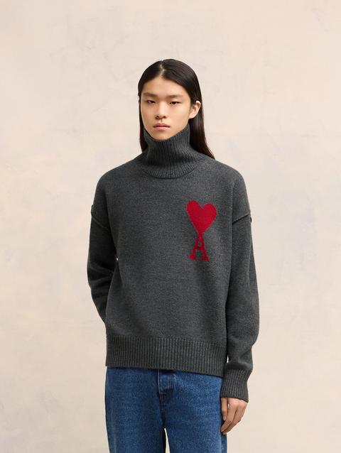 Ami Paris Red Ami de Coeur Sweater