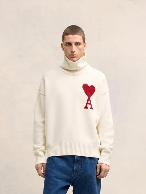 Ami Paris Red Ami de Coeur Sweater