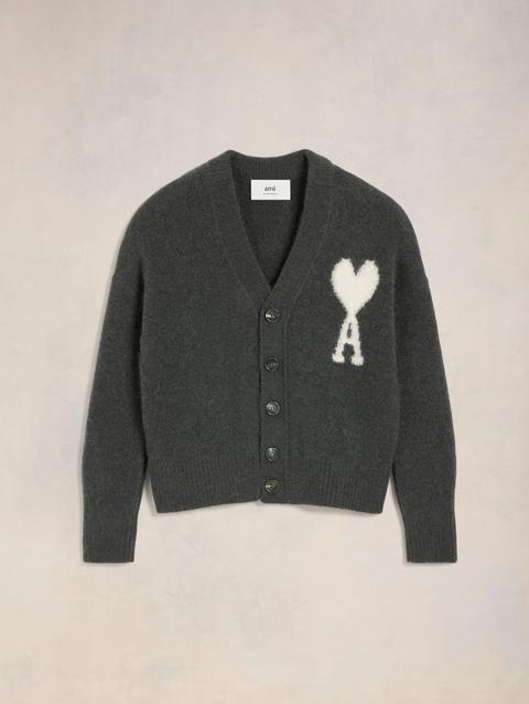 Ami Paris Off-White Ami de Coeur Cardigan