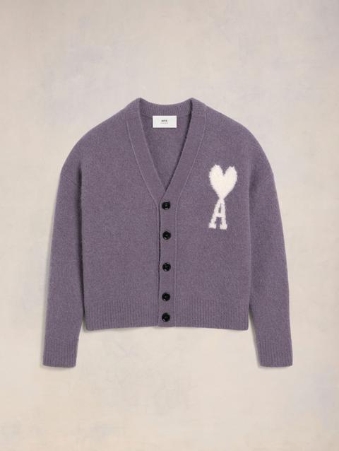 Ami Paris Off-White Ami de Coeur Cardigan