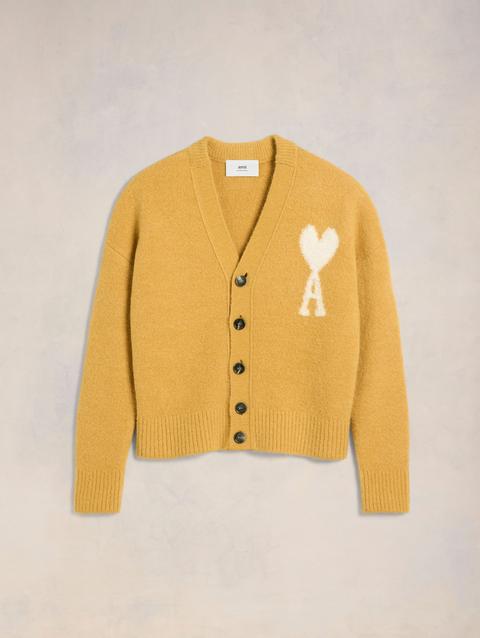 Ami Paris Off-White Ami de Coeur Cardigan