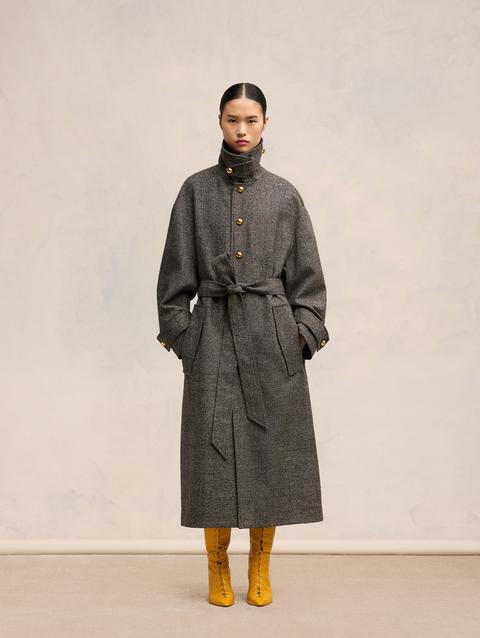 Ami Paris Belted Coat