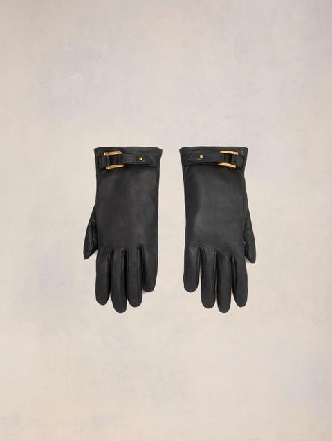 Ami Paris Strap Detail Gloves