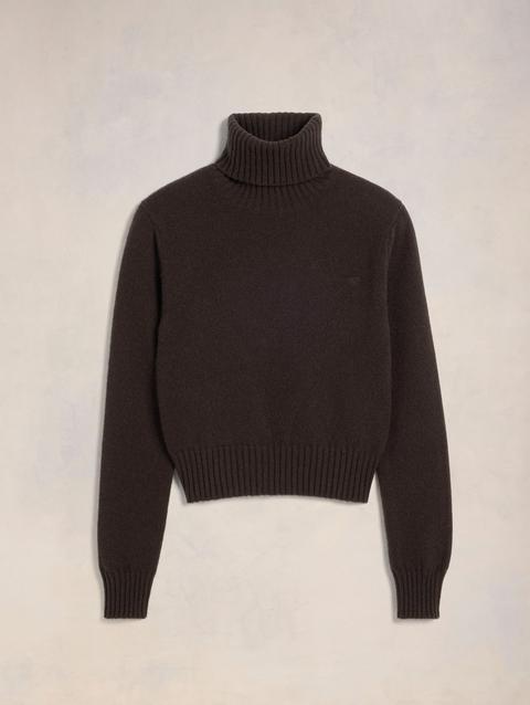 Ami Paris Cashmere Ami de Coeur Turtle Neck Sweater