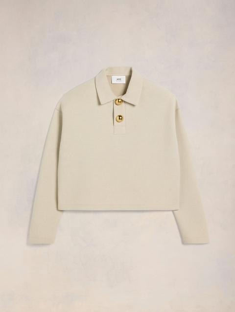 Ami Paris Ami Cropped Polo