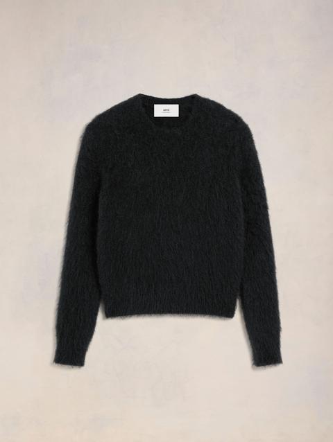 Ami Paris Alpaca Mohair Brushed Sweater