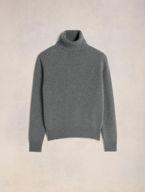 Ami Paris Cashmere Ami de Coeur Turtle Neck Sweater