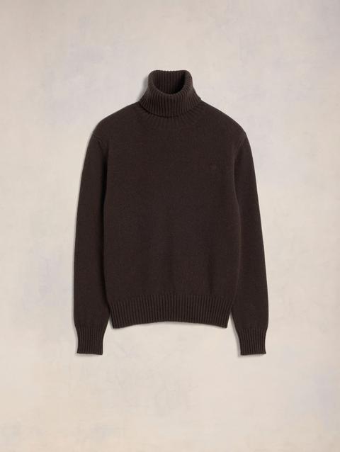 Ami Paris Cashmere Ami de Coeur Turtle Neck Sweater