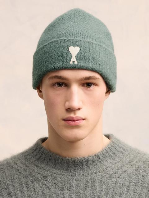 Ami Paris Off-White Ami de Coeur Beanie