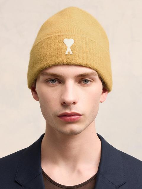 Ami Paris Off-White Ami de Coeur Beanie