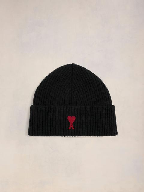 Ami Paris Red Ami de Coeur Beanie